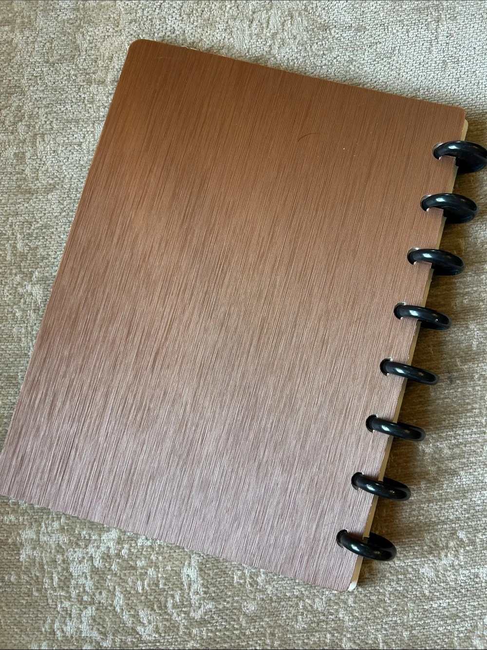 Rose Gold Disc-Bound Notebook